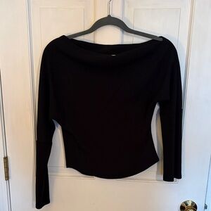 We The Free Black Textured Top size medium excellent